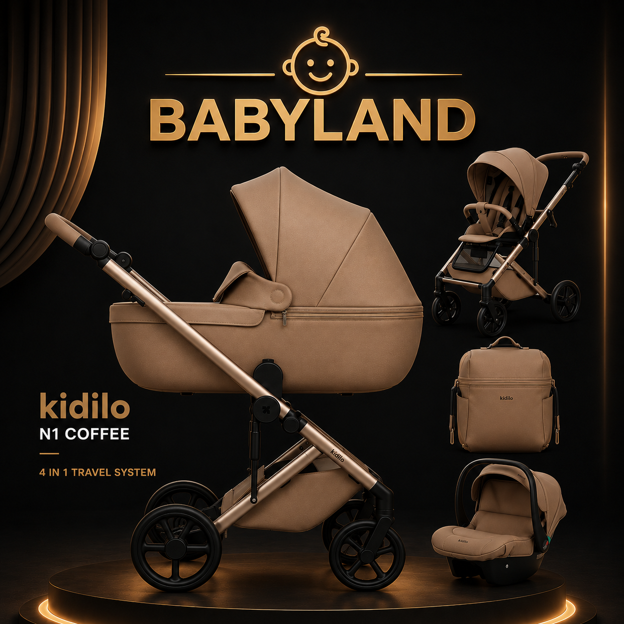 Kidilo N1 4-in-1 Travel System