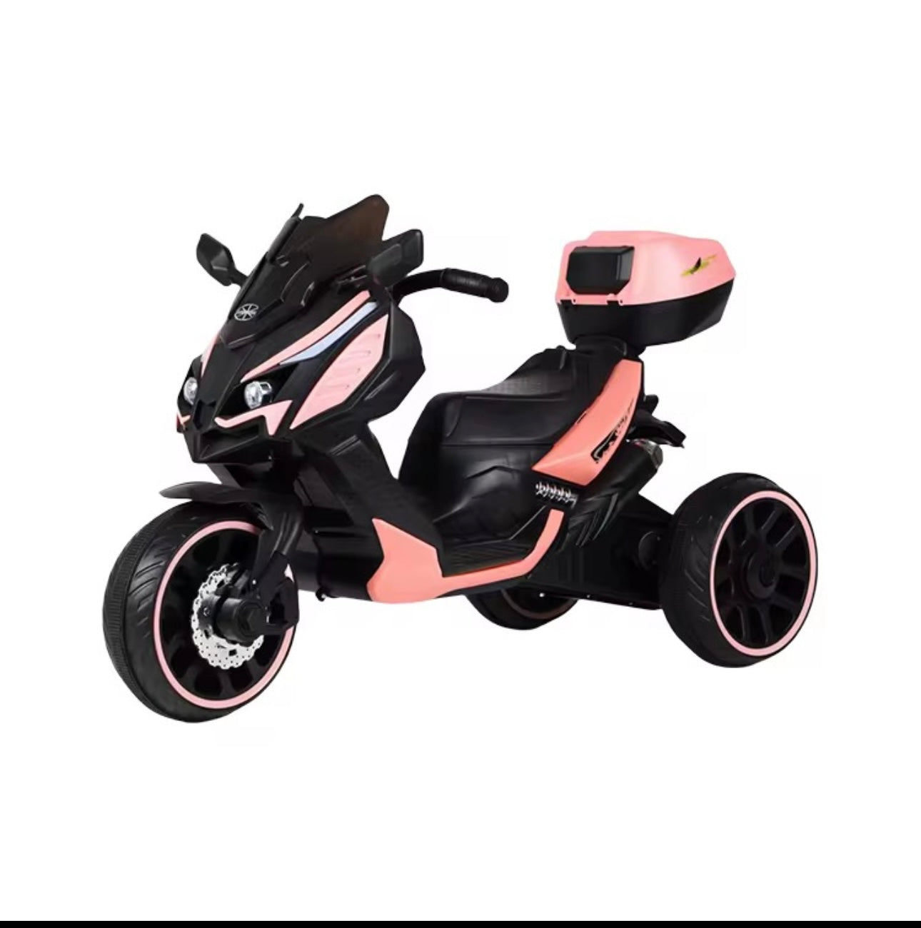 Kids’ Electric 3-Wheel Ride-On Motorcycle – 6V Power, Music Player & LED Style