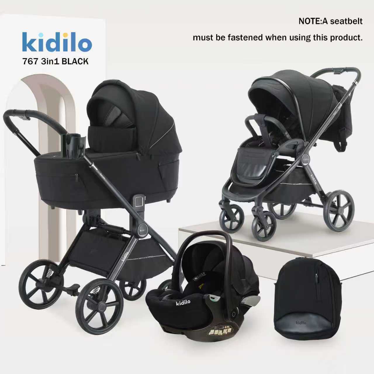 Kidilo 767 3-in-1 Travel System