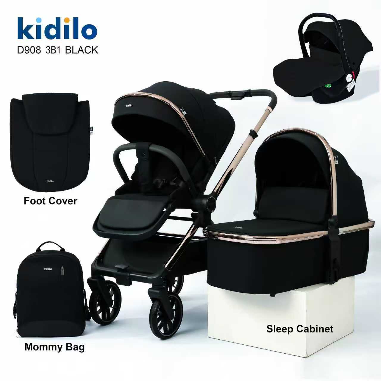 Kidilo D908 3-in-1 Travel System