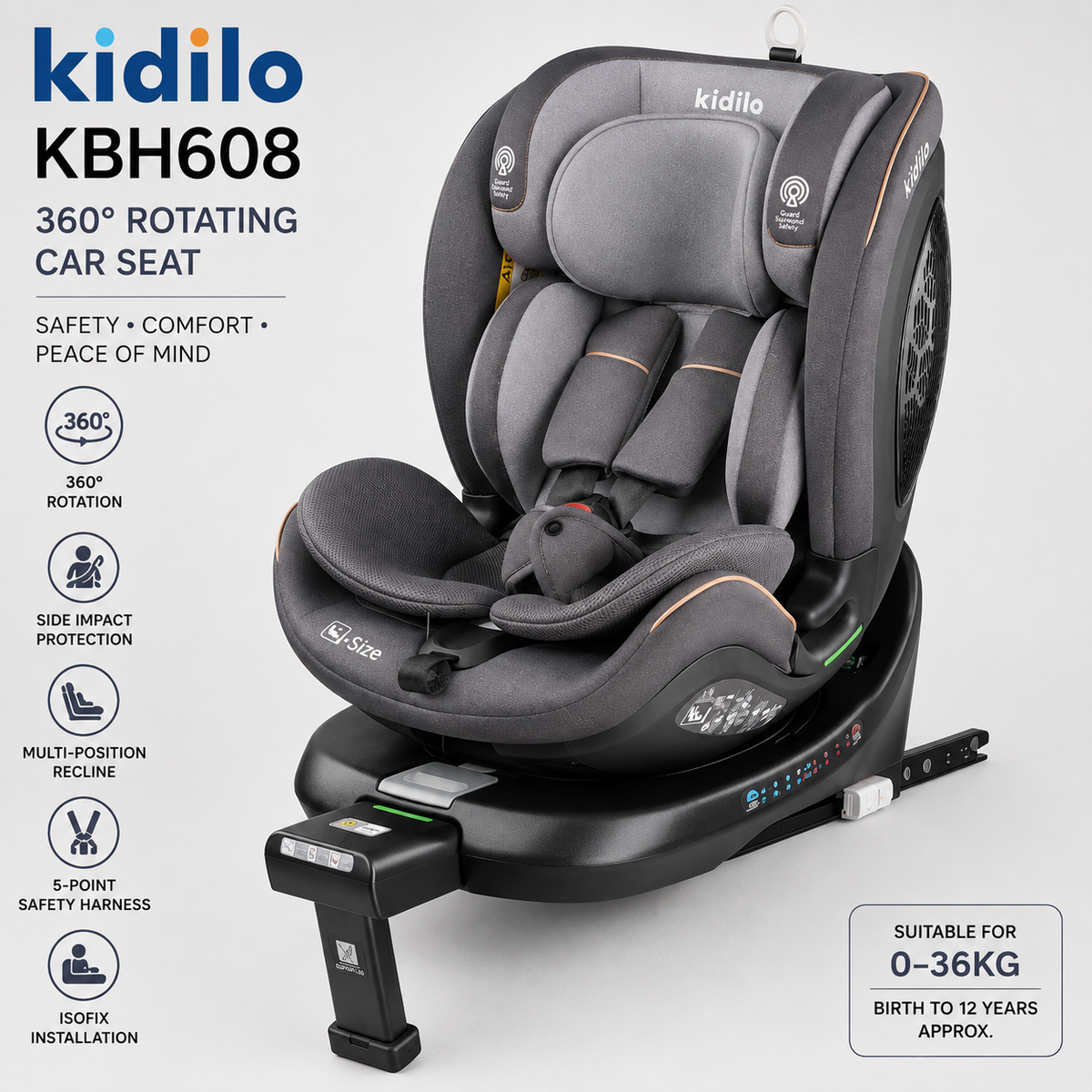 Kidilo i-Size Car Seat
