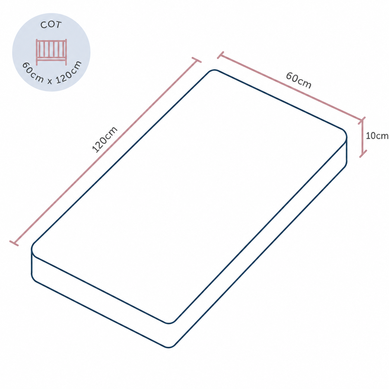 DreamNest Cot Mattress.