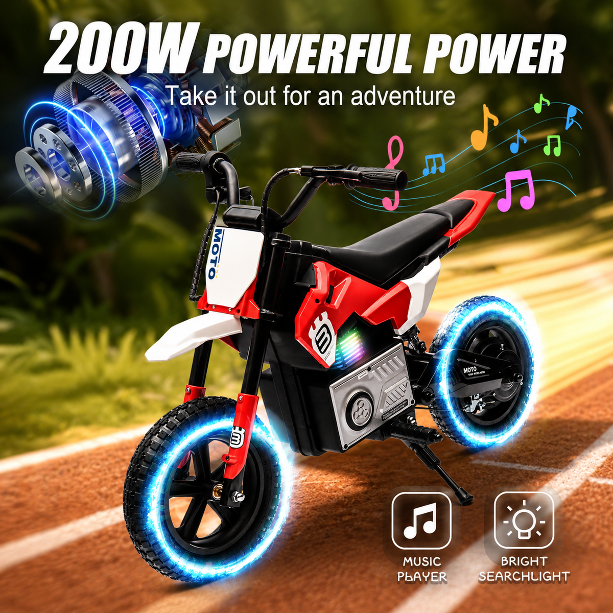 MotoRacer 200X Electric Dirt Bike