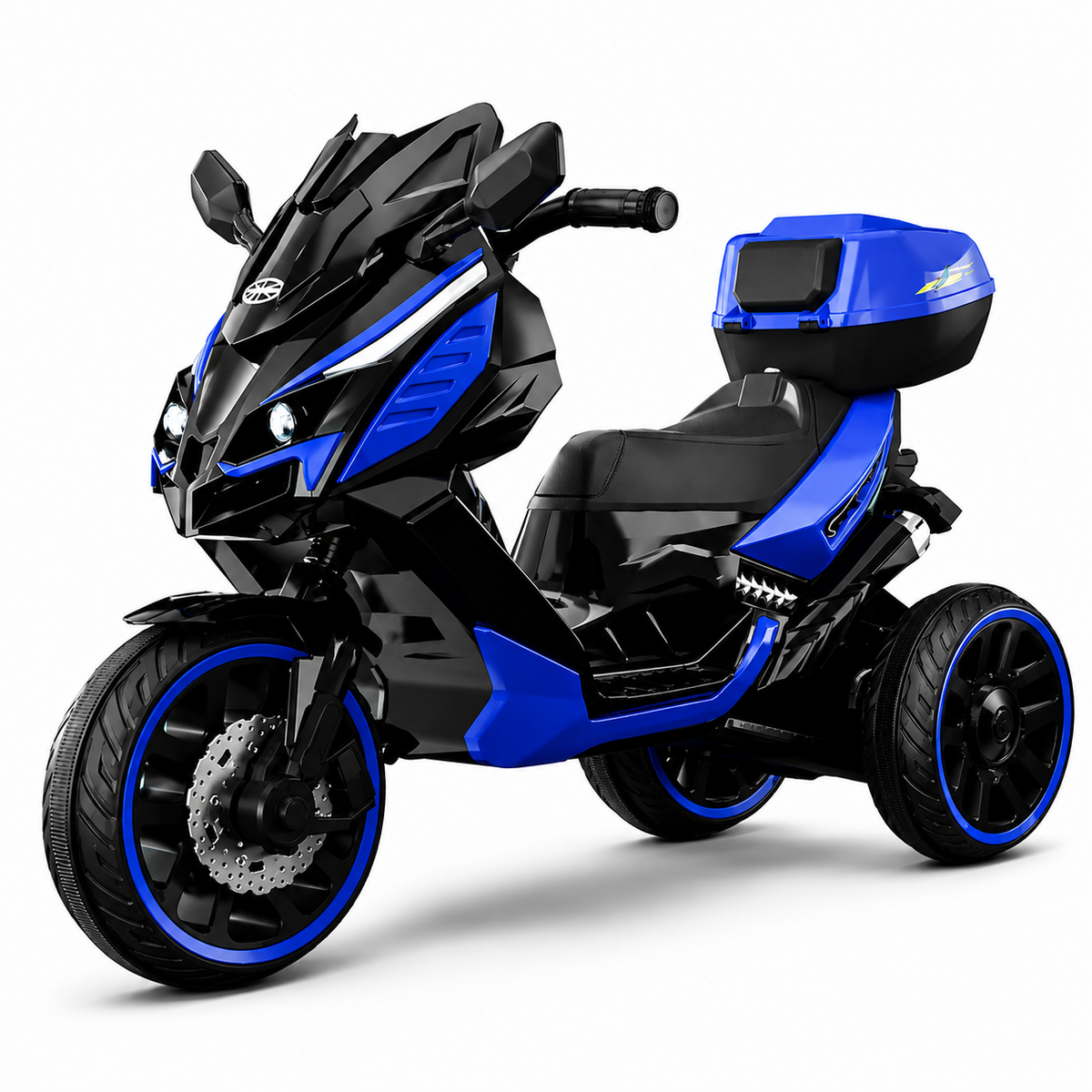 Kids’ Electric 3-Wheel Ride-On Motorcycle – 6V Power, Music Player & LED Style