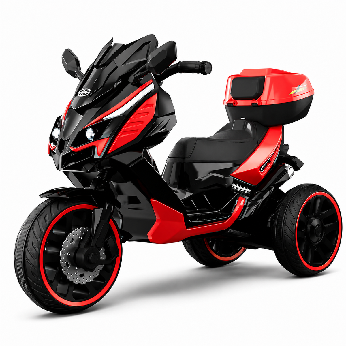 Kids’ Electric 3-Wheel Ride-On Motorcycle – 6V Power, Music Player & LED Style