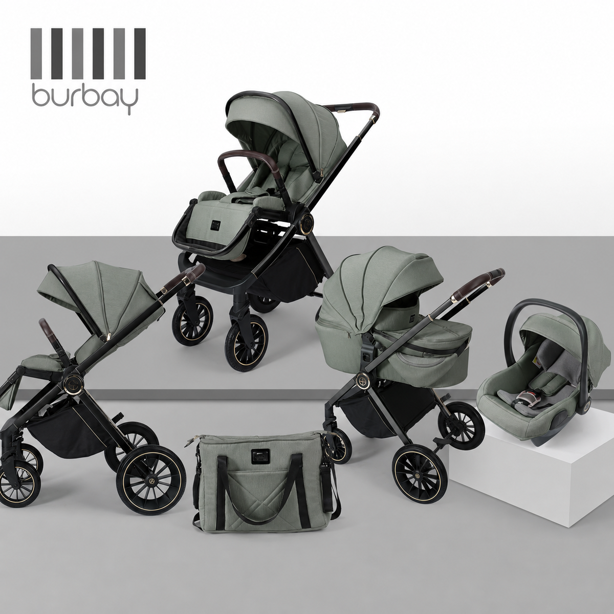 Burbay AS107 3-in-1 Travel System