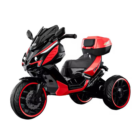 Kids’ Electric 3-Wheel Ride-On Motorcycle – 6V Power, Music Player & LED Style