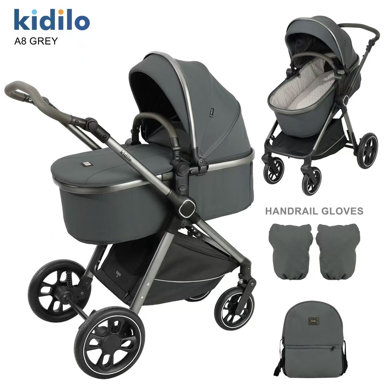 Kidilo A8 Luxury 2-in-1 Travel System