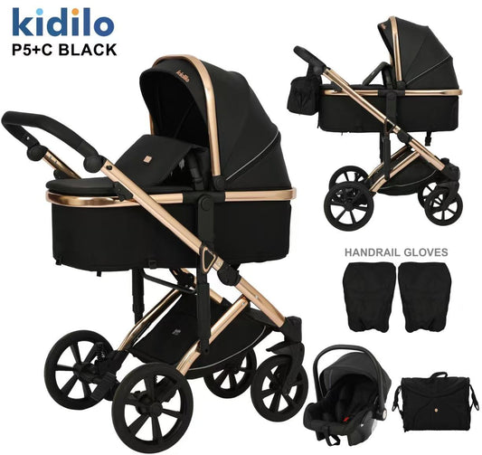 Kidilo P5+C Elite 2-in-1 Pram &amp; Travel System