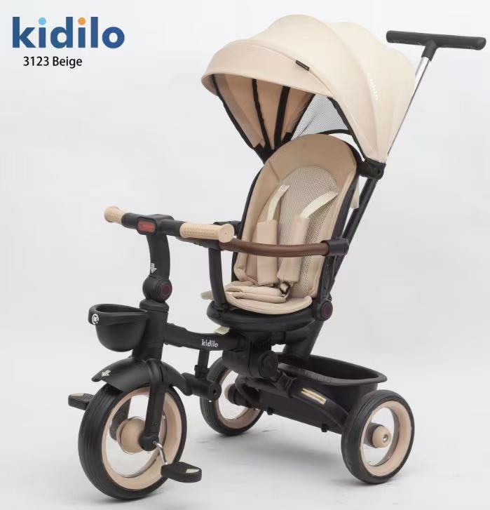 Kidilo 3123 4-in-1 Foldable Smart Trike &amp; Stroller