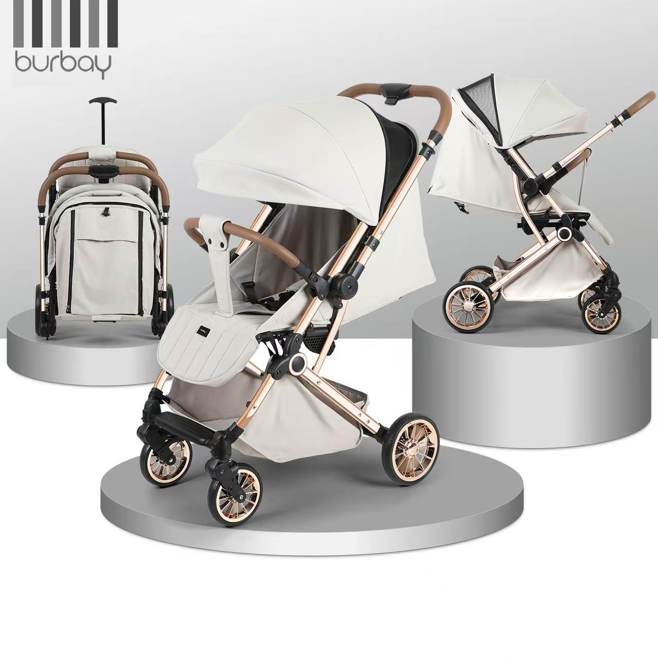 Burbay AG929 Reversible Handle Stroller