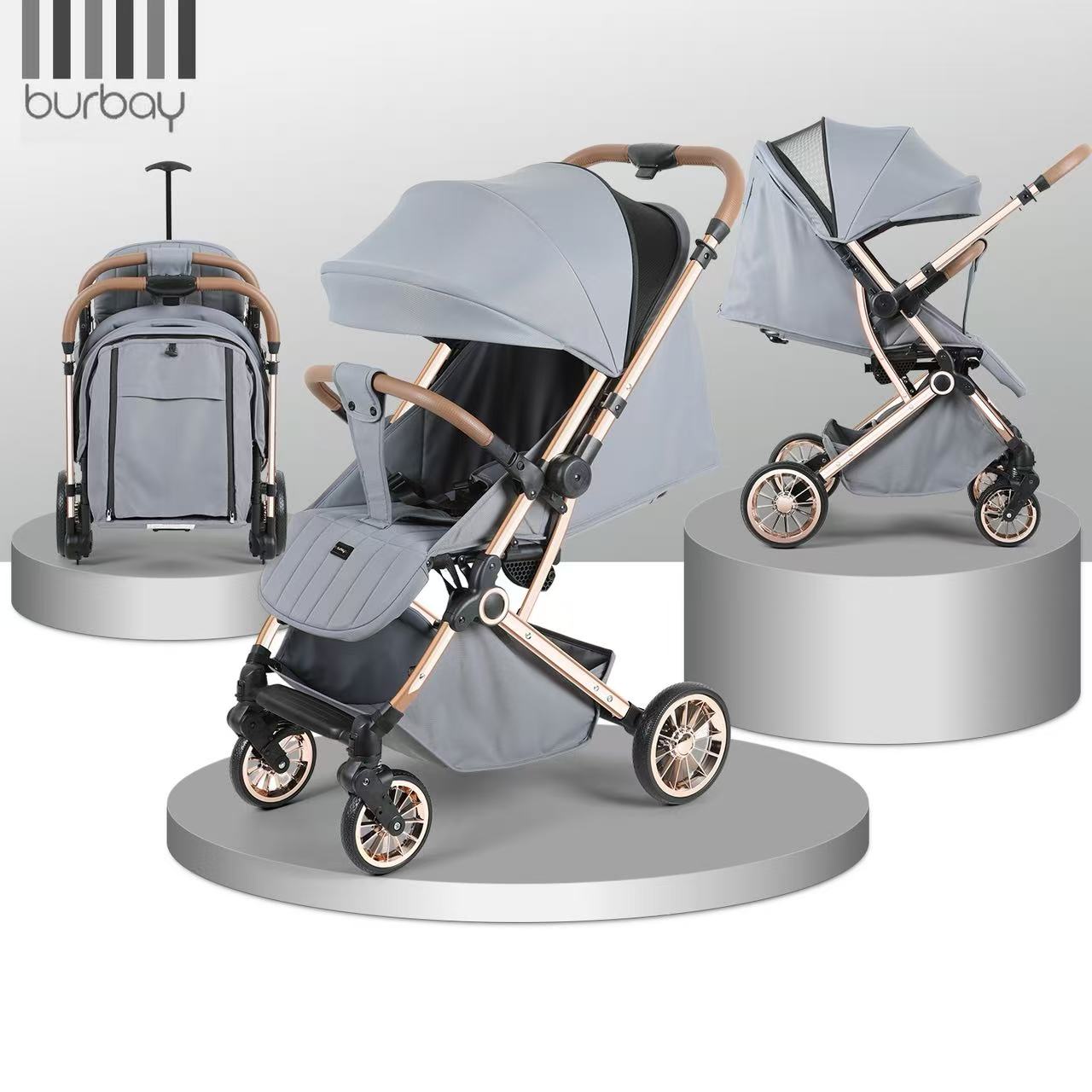 Burbay AG929 Reversible Handle Stroller