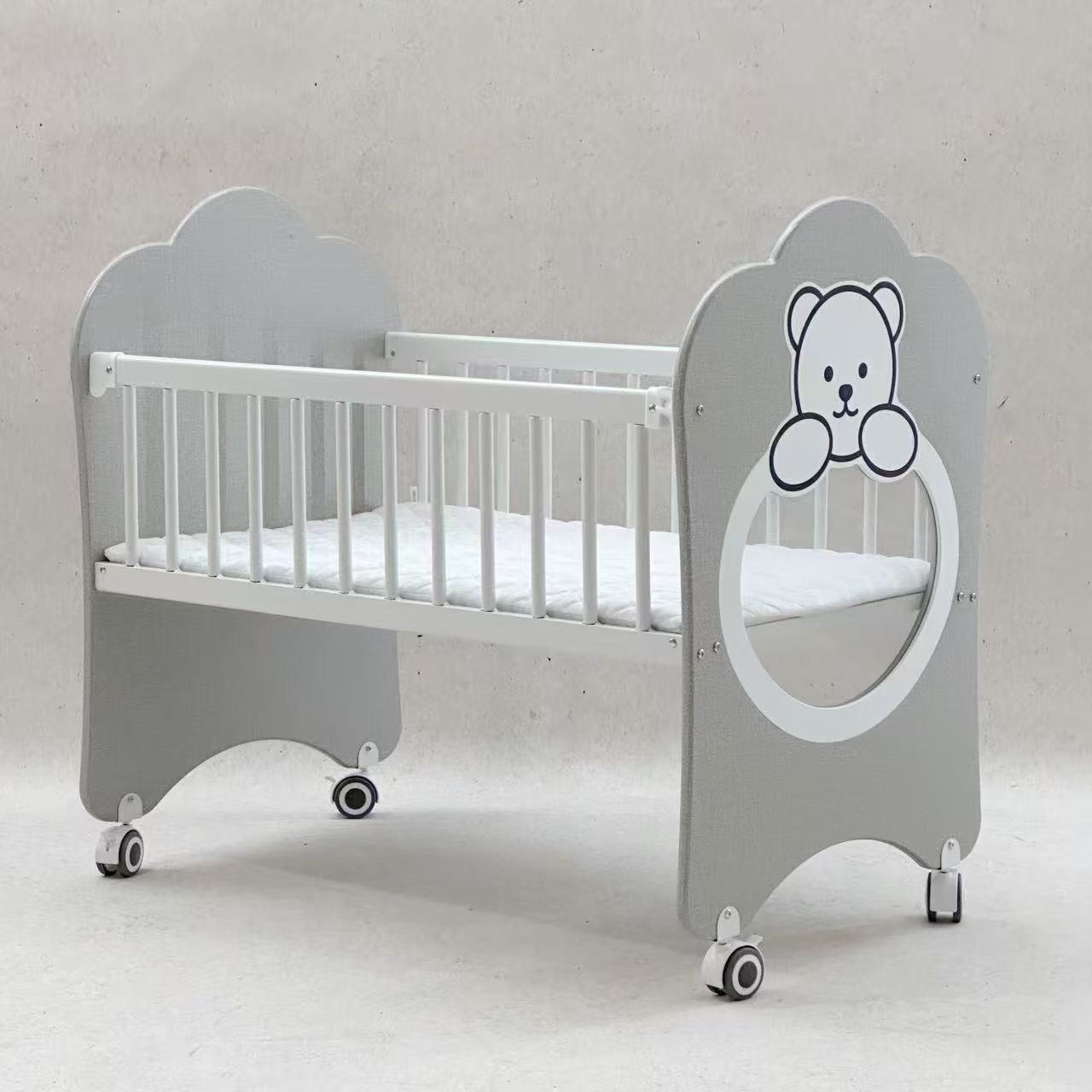 Teddy Care Wooden Baby Cot &amp; Crib