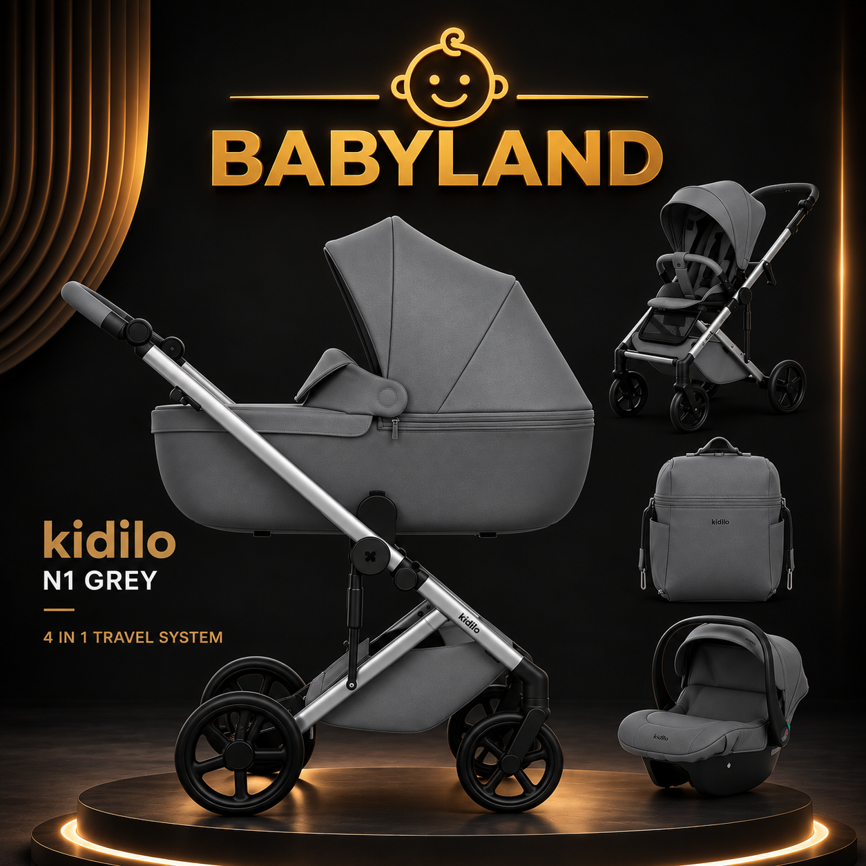 Kidilo N1 4-in-1 Travel System