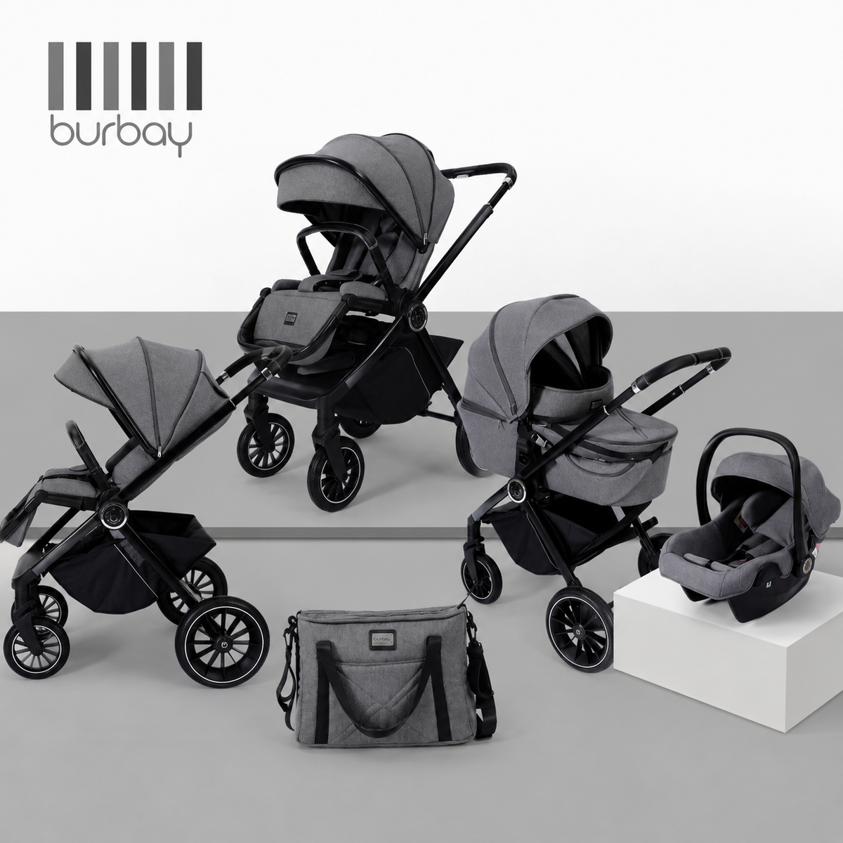 Burbay AS107 3-in-1 Travel System