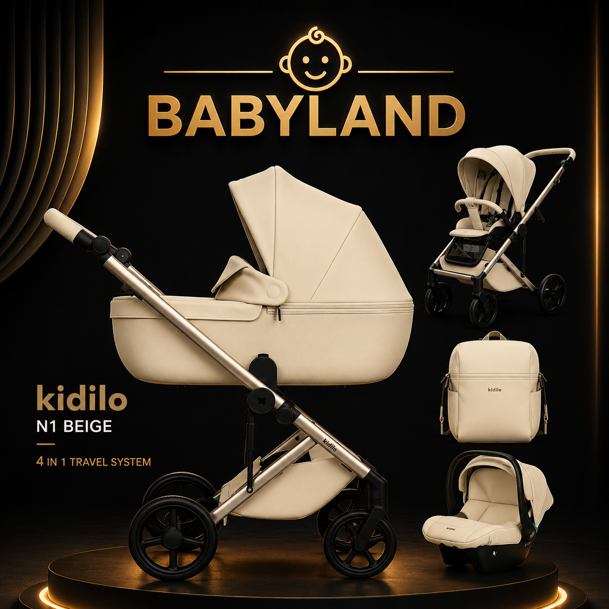 Kidilo N1 4-in-1 Travel System
