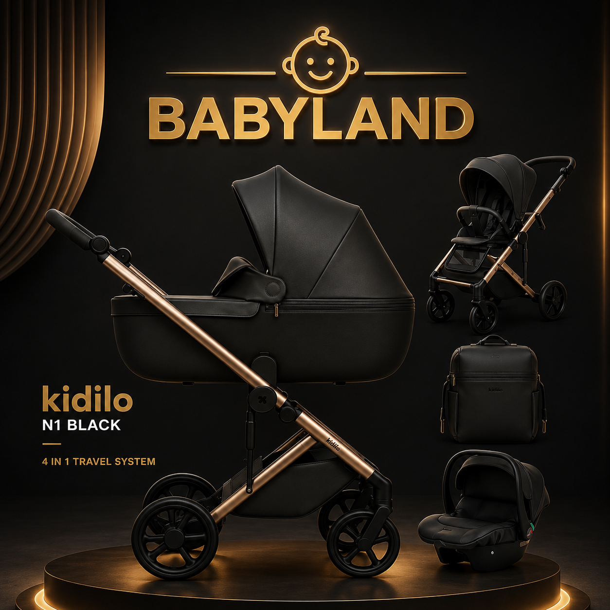Kidilo N1 4-in-1 Travel System