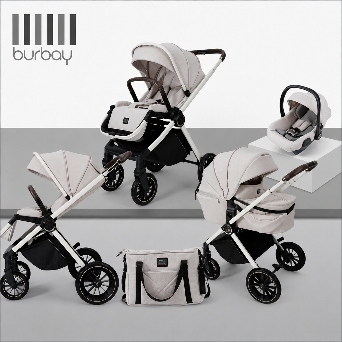 Burbay AS107 3-in-1 Travel System