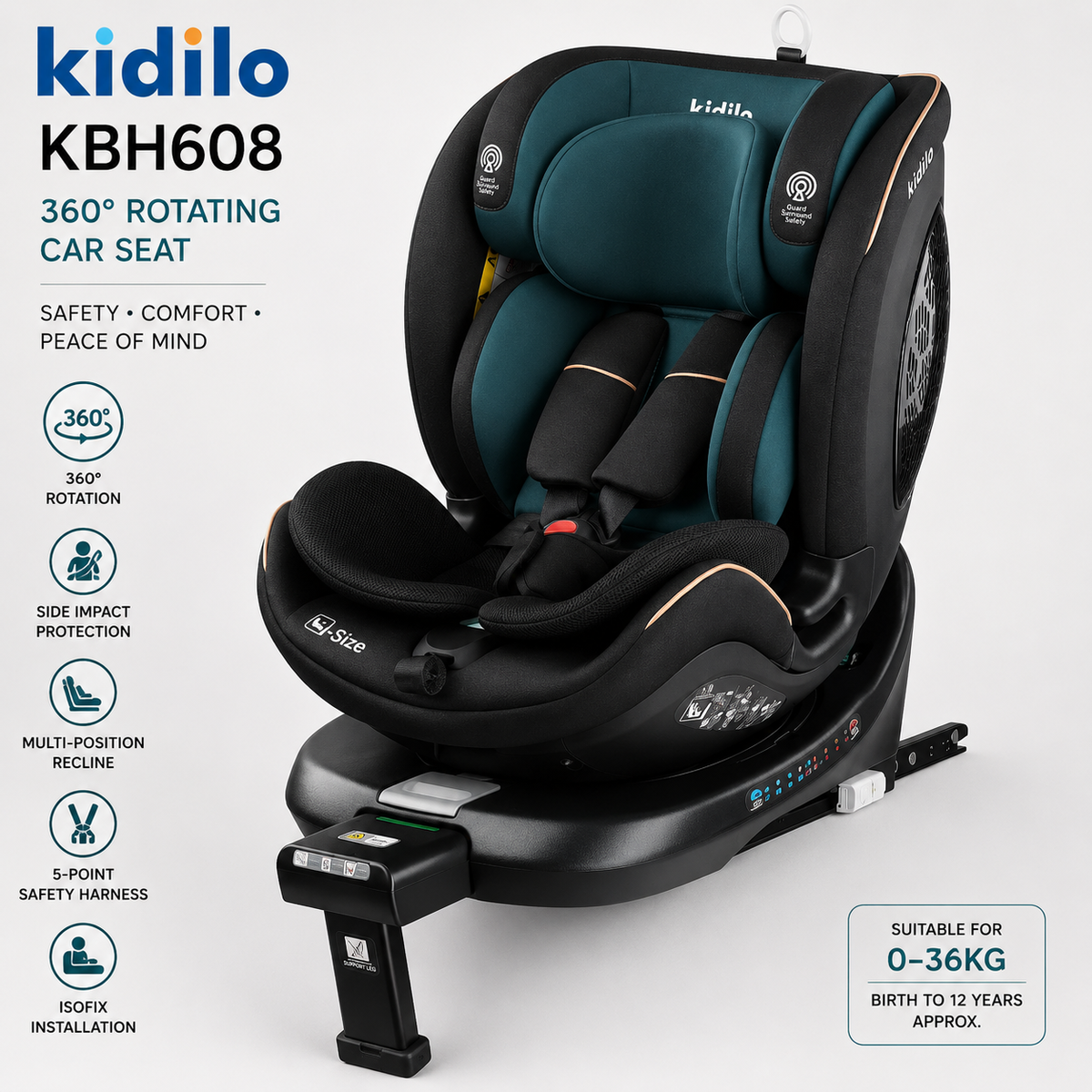 Kidilo i-Size Car Seat