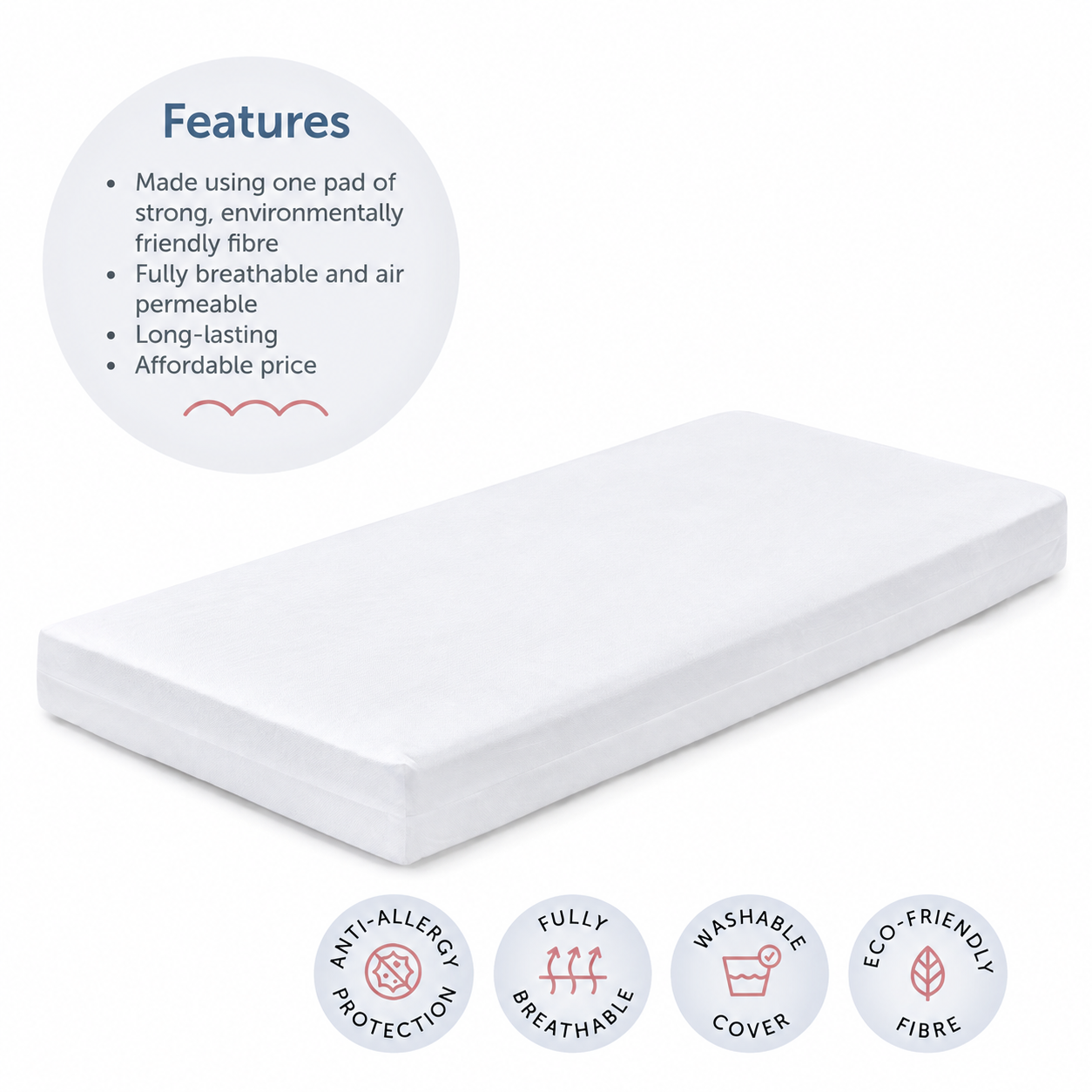 DreamNest Cot Mattress.
